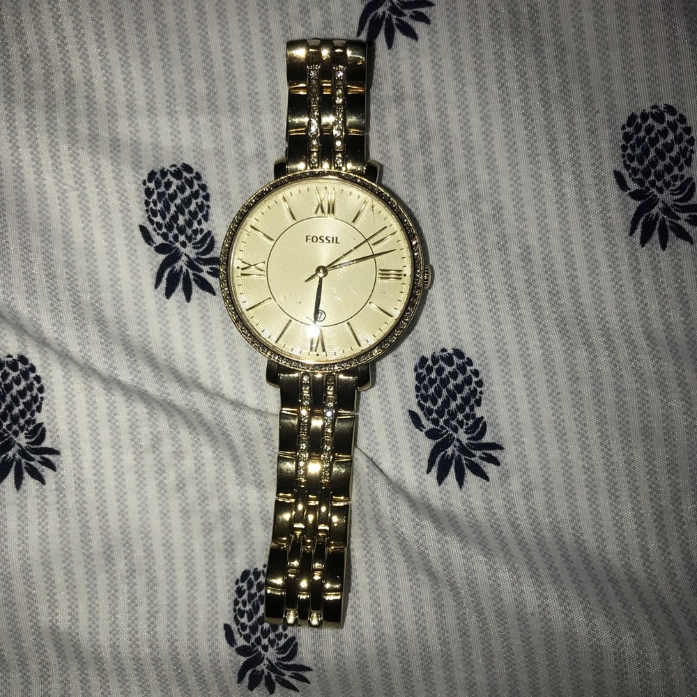 Fossil gold watch - Picture 2 of 5